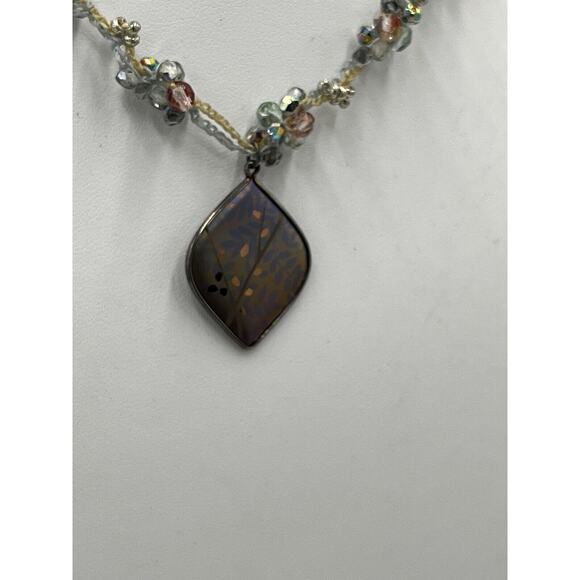 Holly Yashi Haiku Crystal Sterling Silver Crochet Choker Stretch Necklace - Picture 3 of 16